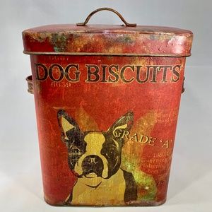 Boston Terrier Dog Treat Container/Canister